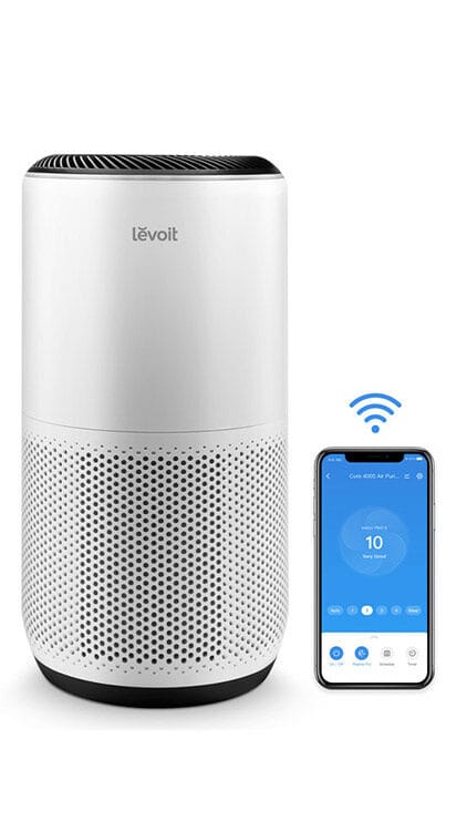 Levoit Core 400S Smart Air Purifier, Auto Mode, 3-Stage Filtration For Large Room